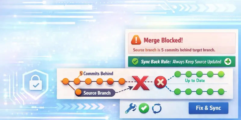 GitLab Merge Blocked: Source Branch Behind Target